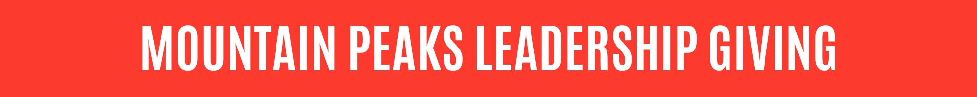 Mountain Peaks Leadership Society